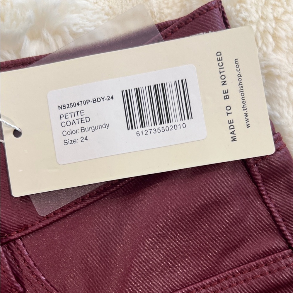 Noli Women's High Rise Maroon Jeans - Picture 7 of 7